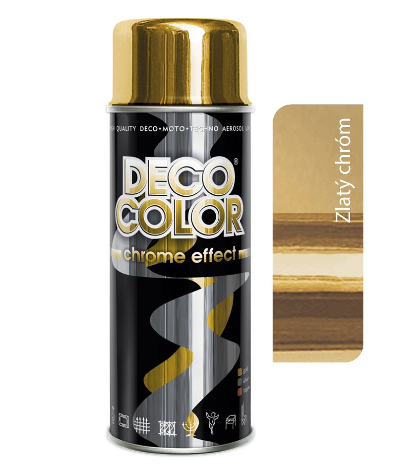 Deco Color chróm zlatý 400ml