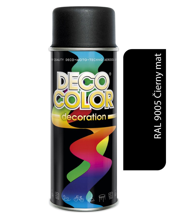 Deco Color Decoration 9005 čierna matná 400ml